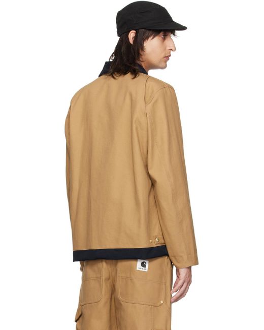 Sacai Black Carhartt Wip Edition Reversible Jacket for men