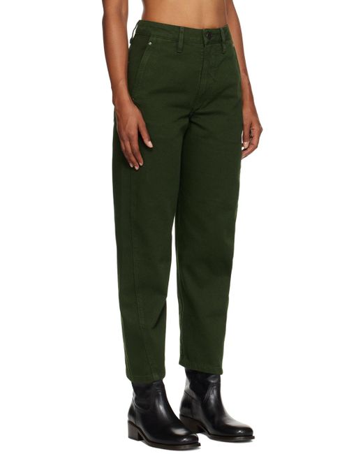 Lemaire Green Twisted Jeans