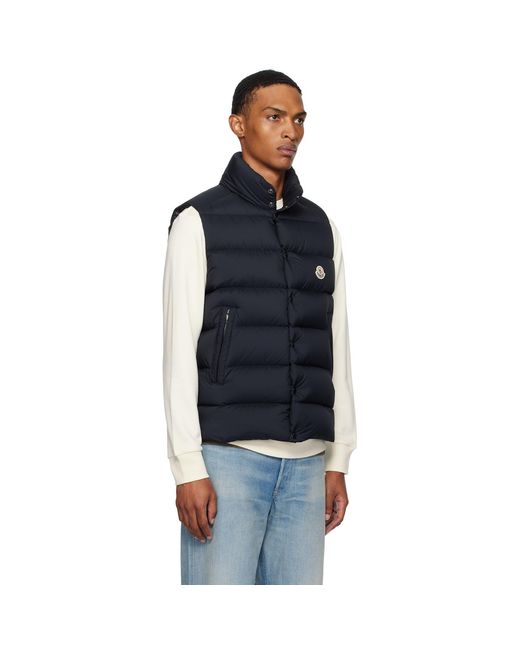 Moncler Black Tibb Down Vest for men