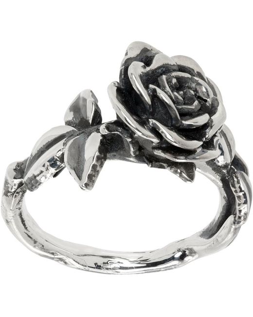 Enfants Riches Deprimes Metallic Rose Ring for men