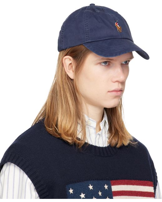 Polo Ralph Lauren Blue Stretch-Cotton Twill Ball Cap for men