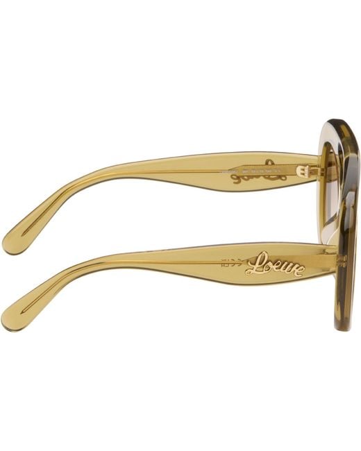 Loewe Brown Curvy Sunglasses