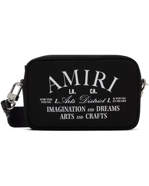 Amiri Black 'arts District' Camera Bag for men