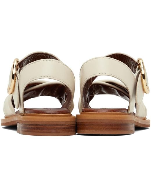 See By Chloé Black Beige Lyna Sandals
