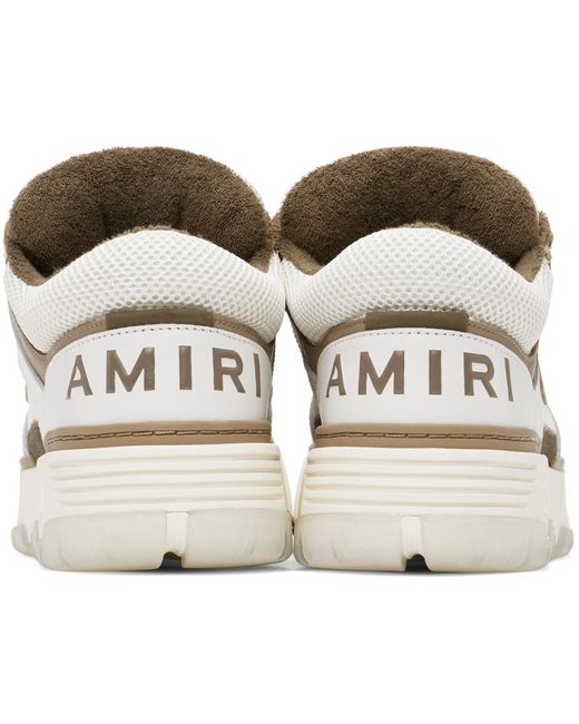 Amiri Brown Ma 1 Sneakers, /, 100% Rubber