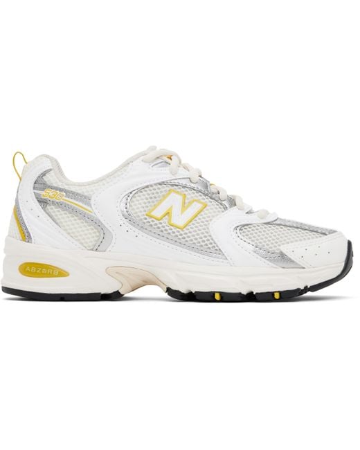 New Balance オフホワイト 530 スニーカー Black
