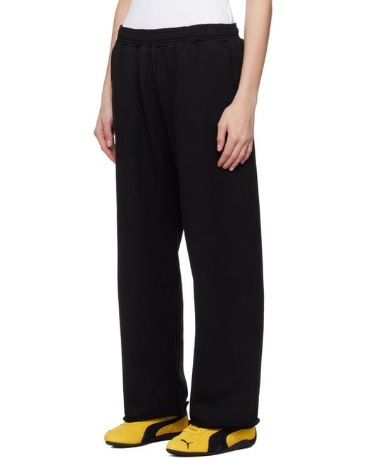 PROTOTYPES Black '07' Cropped Lounge Pants