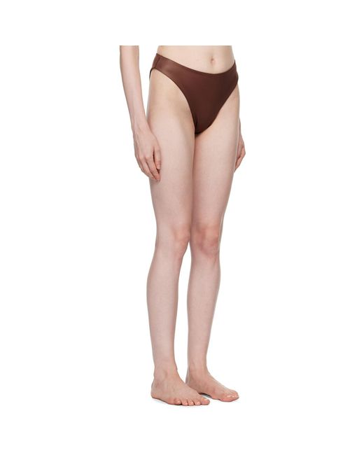 Magda Butrym Brown High Leg Bikini Bottom