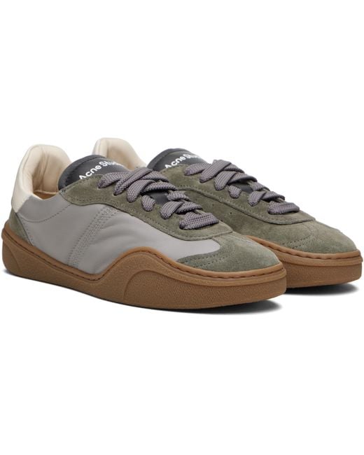 Acne Black Lace-Up Sneakers