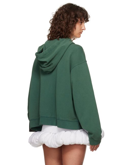 LAURA ANDRASCHKO Green 'buller Or Box' Hoodie