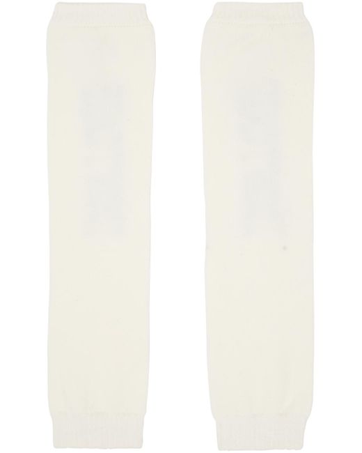 PRAYING White Ssense Exclusive Off- 'i Don't Care' Leg Warmers