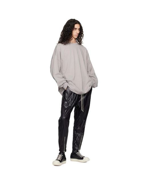 Rick Owens Black Temple Tecuatl Track Pants for men