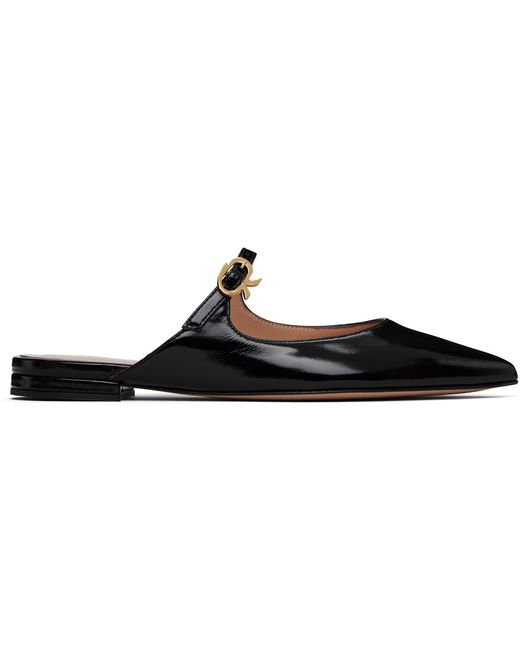 Gianvito Rossi Ribbon Jane Slide Loafers in Black | Lyst
