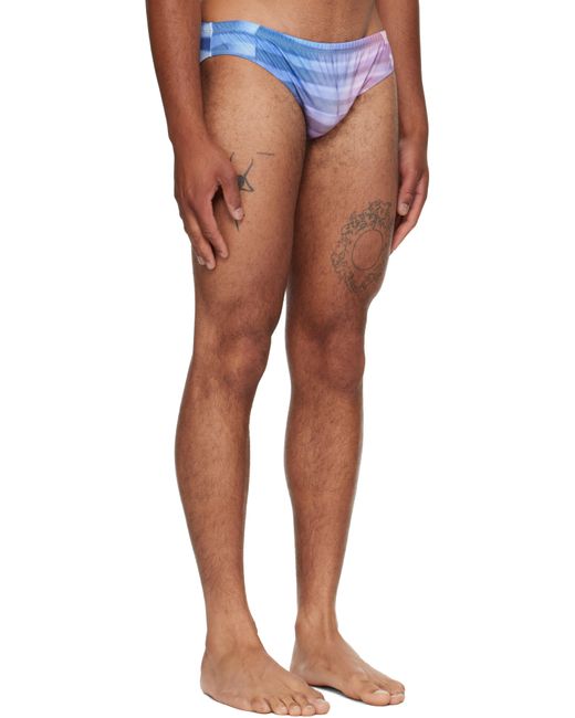 Jean Paul Gaultier Blue 'The Air' Swim Briefs for men