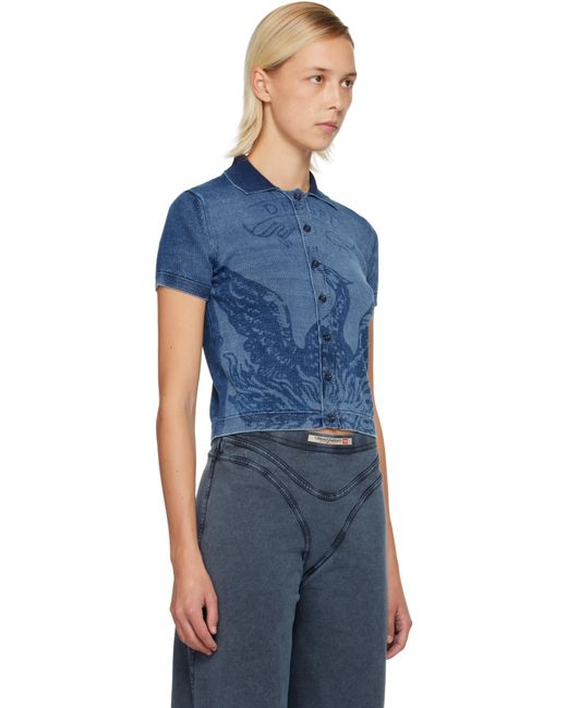 Polo Fenny Bleu DIESEL en coloris Blue