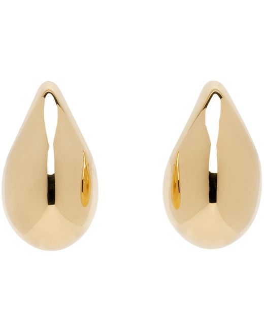 Bottega Veneta Black Large Drop Earrings