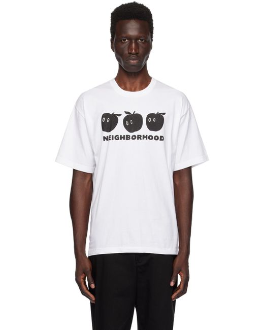 Neighborhood Black Printed T-shirt for men