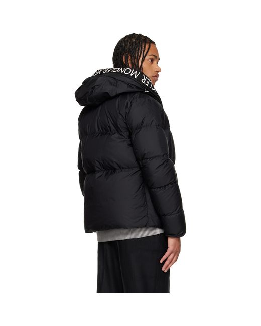 Moncler Black Montcla Hooded Short Down Jacket for men