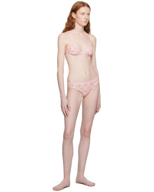 Moncler Black Pink Cord-lock Bikini