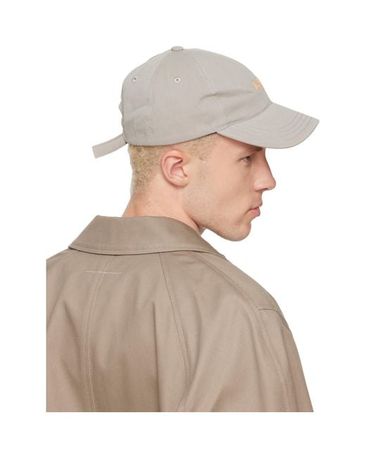 A.P.C. Gray Charlie Cap for men