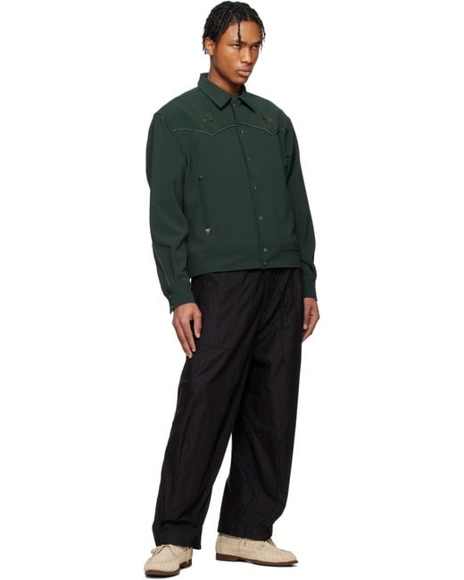 Needles Black H.D. Trousers for men