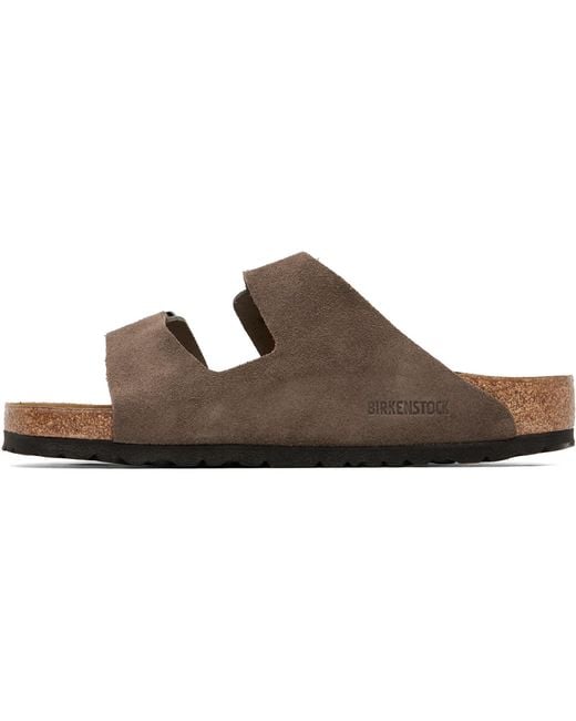 Birkenstock Black Regular Arizona Sandals for men