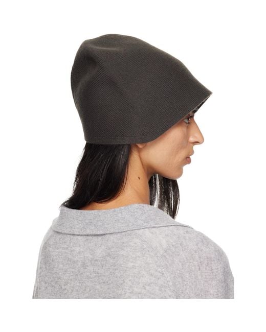 Lisa Yang Gray Khaki Birgitte Beanie