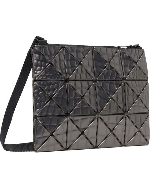 Issey Miyake Black Gunmetal Meta Kaiju Crossbody Bag for men