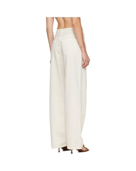 Agolde Natural Off- Low Slung Baggy Jeans