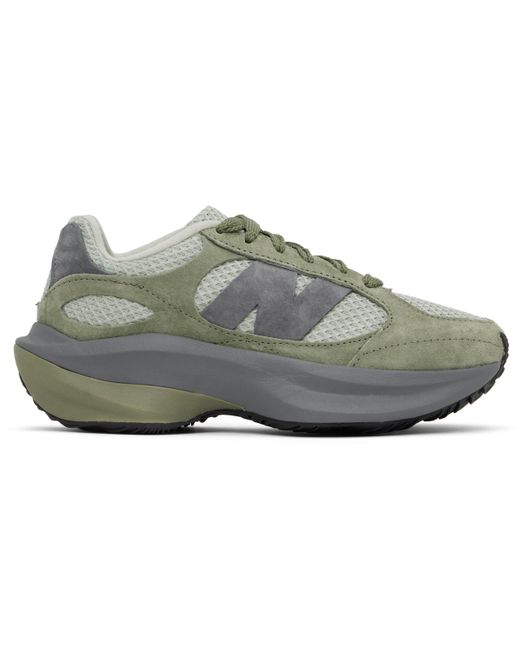 New Balance カーキ＆グレー Wrpd ランニングスニーカー Gray