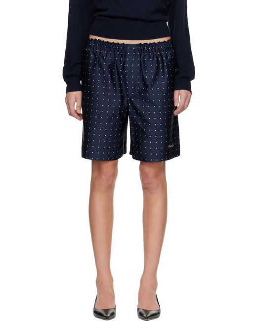 HOMMEGIRLS Blue Long Boxer Shorts