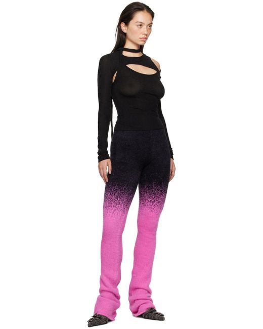 OTTOLINGER Black Ssense Exclusive & Knit Exaggerated Lounge Pants