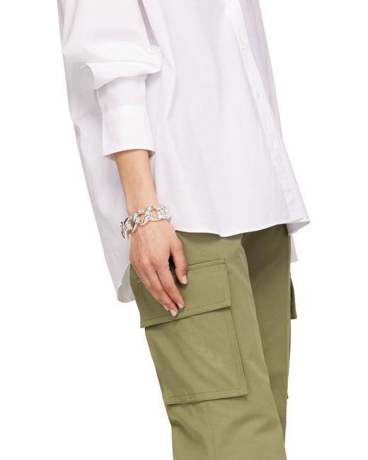 Anine Bing Metallic Chunky Chain Bracelet