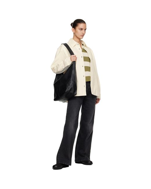 AMI Blue Cotton Flare-Fit Jeans