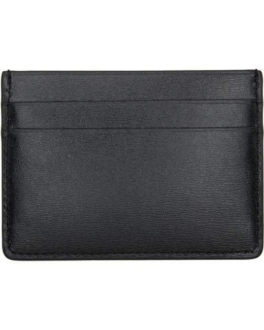Jil Sander Black Credit Card Holder