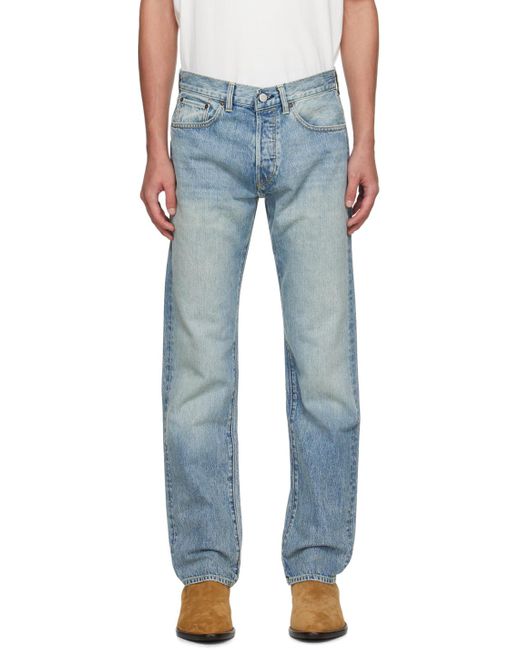 Re/done Blue 50s Straight Jeans for men