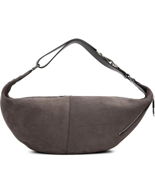 Lemaire Black Taupe Quiver Clip Bag for men