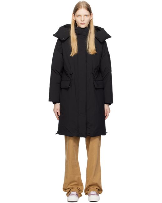 Burberry Black Cinched Down Coat