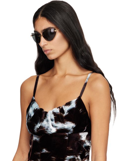 Versace Black Medusa Cat-Eye Sunglasses