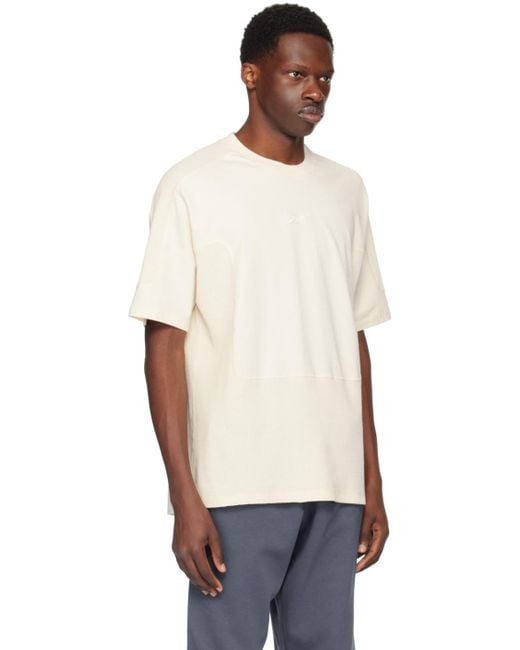 メンズ Reebok オフホワイト トレーニングシャツ Multicolor