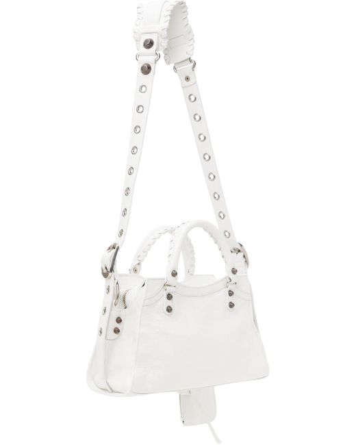Balenciaga White Xs Neo Cagole Bag