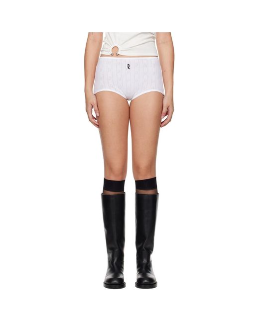 Rabanne Black Pointelle Shorts
