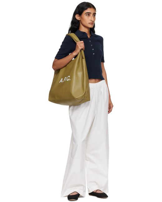 メンズ A.P.C. カーキ Ninon トートバッグ Green