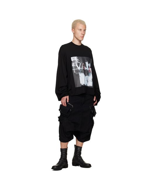 Julius Black 'Valis' Long Sleeve Over T-Shirt for men