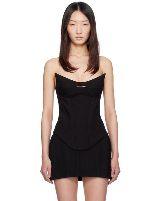 Mugler ブラック Signature テーラード ビスチェ Black
