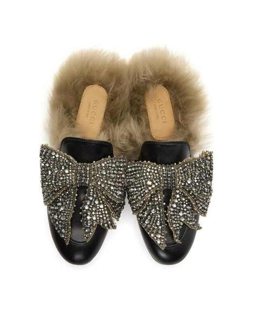 gucci princetown bow