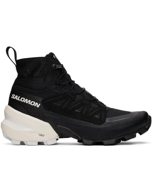 mm6 maison margiela black salomon edition cross low sneakers