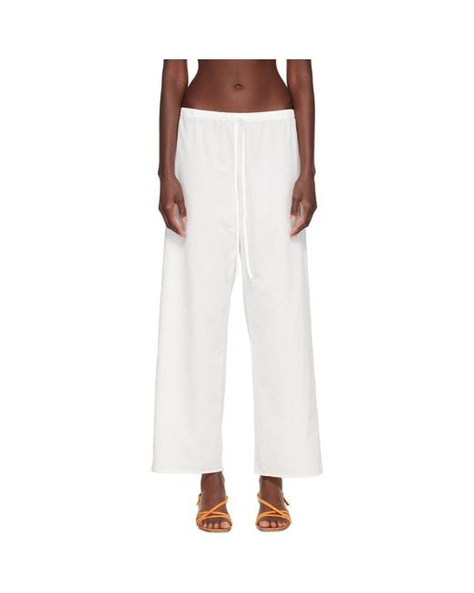 Cou Cou White 'The Pant' Lounge Pants