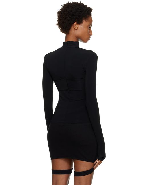 Col roulé noir à découpe en forme de cœur Ambush en coloris Black