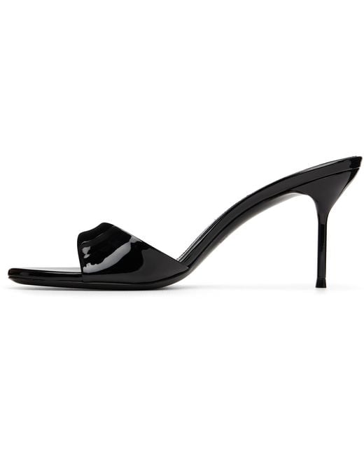 Paris Texas Black Lidia 70 Patent Leather Heeled Sandals
